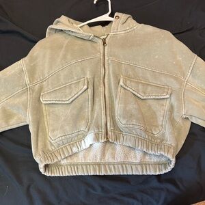 Olive Green Hooded Jacket